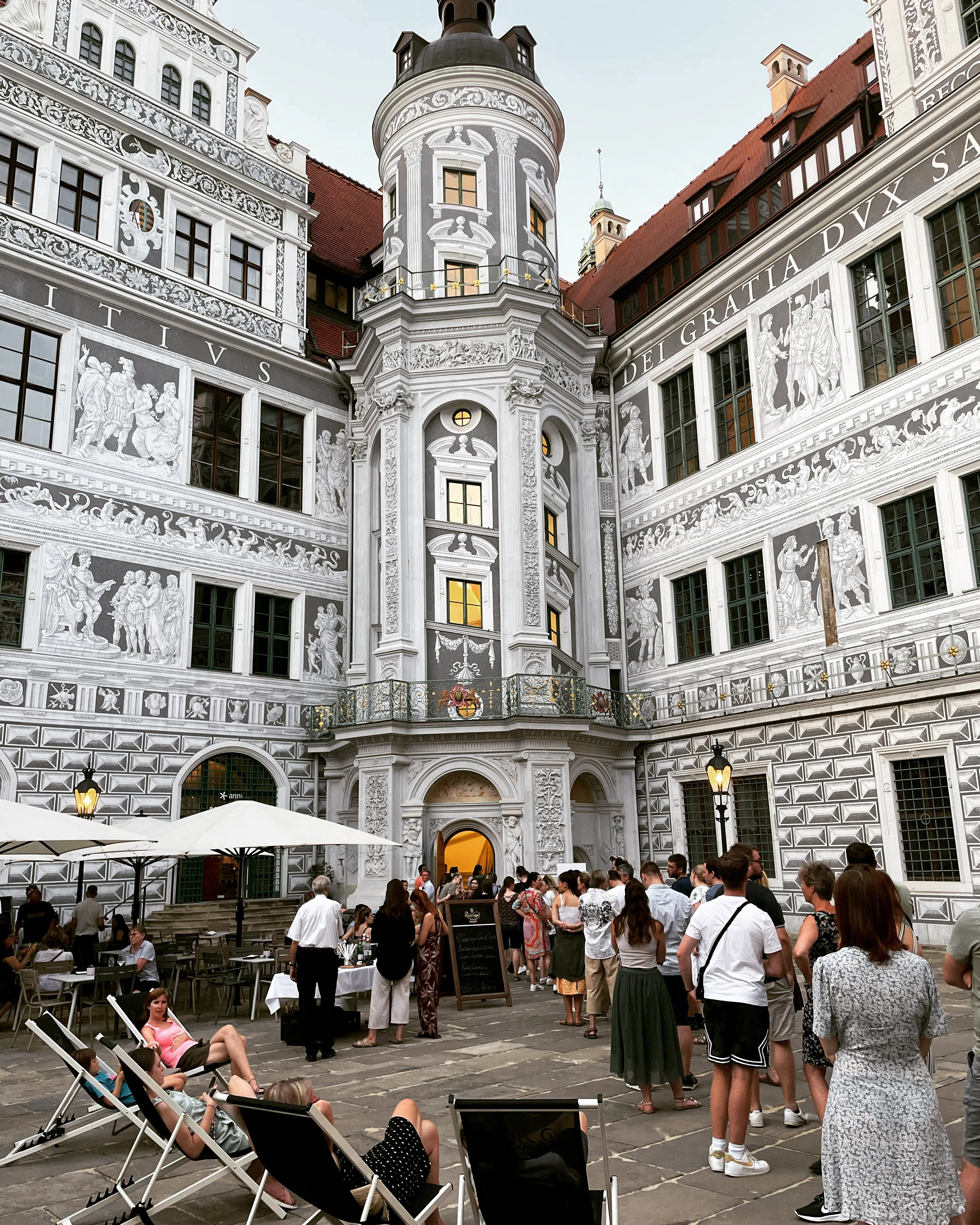 Schlosshof - Restaurant Anna im Schloss Dresden